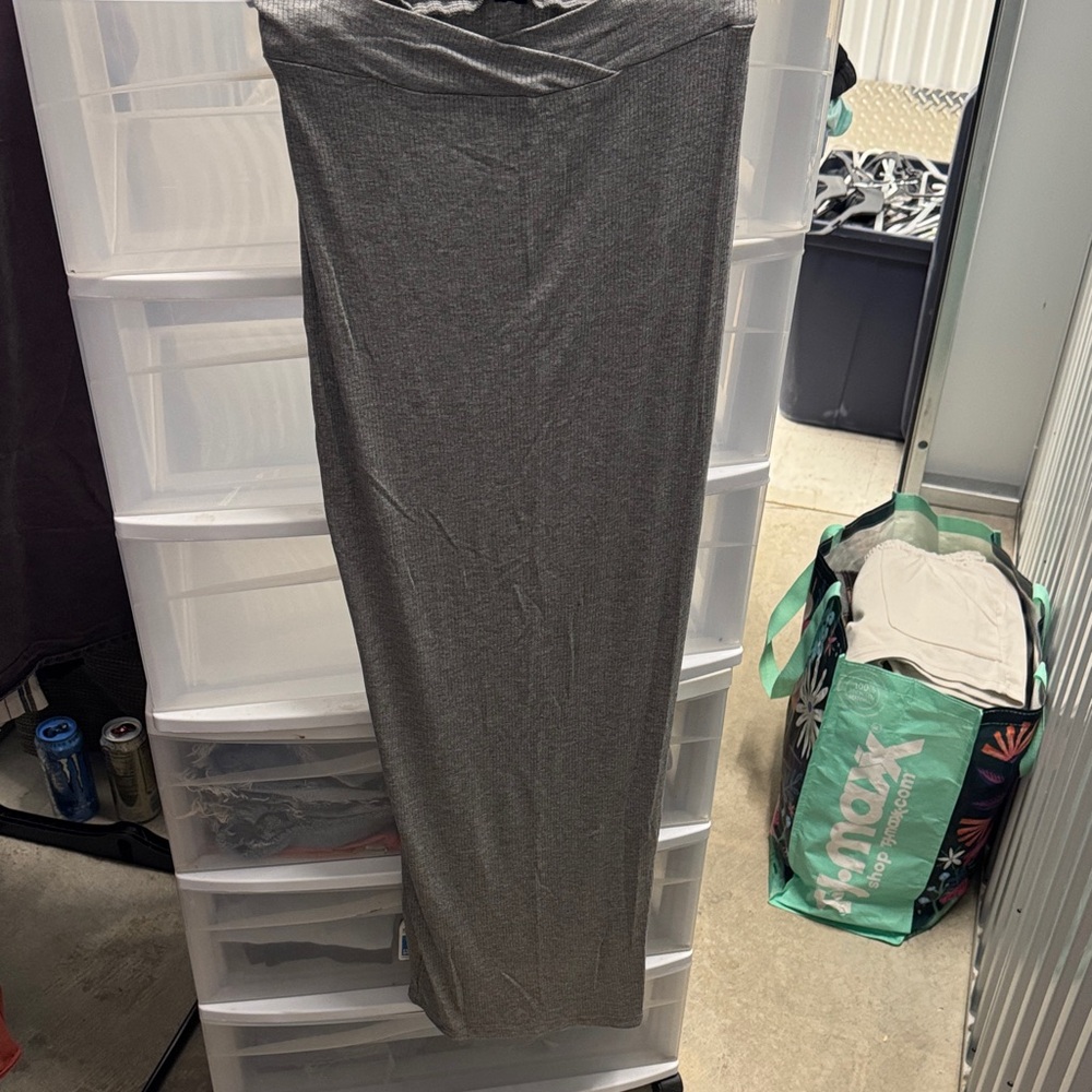 Gray Long Skirt